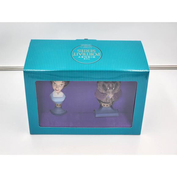 WDCC Disney Belle Beauty Beast Bust Figurines Set Portrait Series LE COA Boxed - Picture 10 of 13